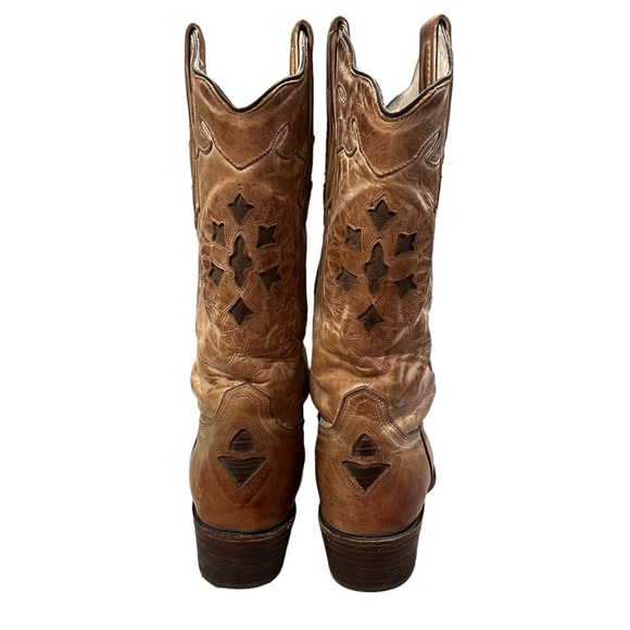 J.B. Dillon Reserve Distressed Leather Western Boots, Sz 7.5 - Picture 6 of 16